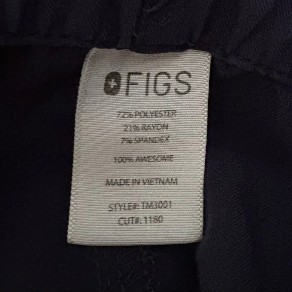 Figs Navy Blue Scrub Pants Women's Size XL - Picture 4 of 6